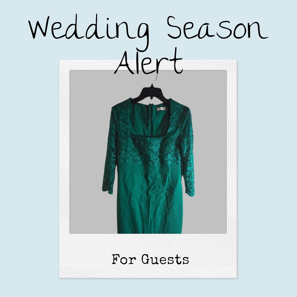 Elegant Green Lace Dress